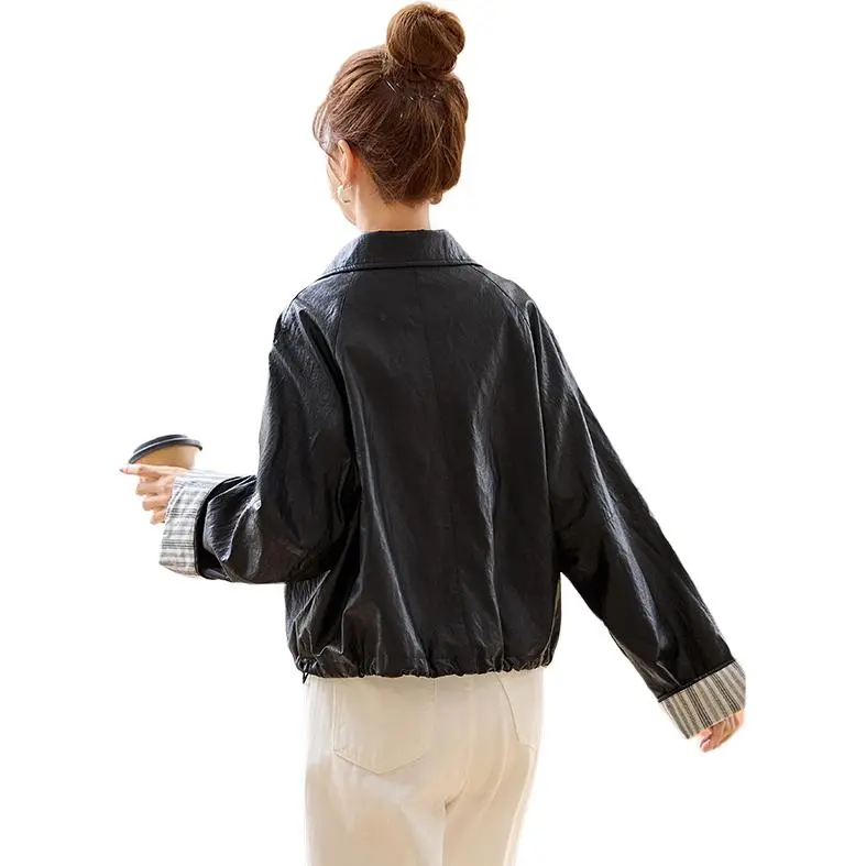 La Chapelle Leather Jacket Women's Black-3