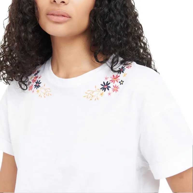 BARBOUR Regular T-Shirt Women's White-4