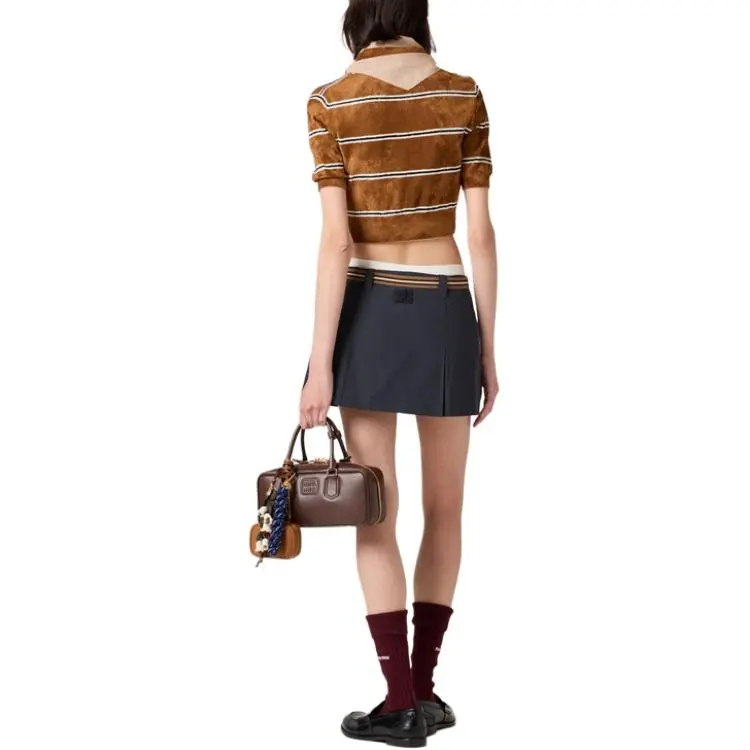 MIU MIU SS25 Polo Shirt Women's Tobacco-2