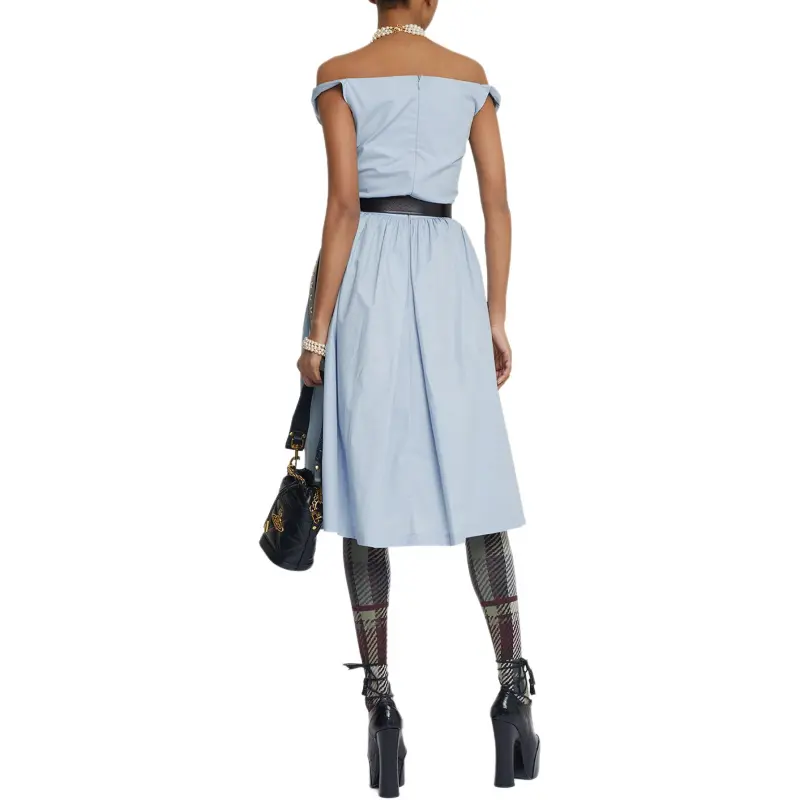 Vivienne Westwood SS25 Sleeveless Dress Women's Blue-3