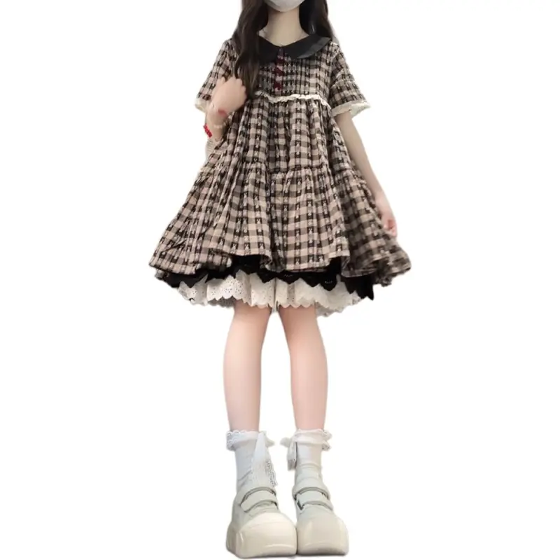 Mu Xiao Xin Short Sleeved Dress Women's-1