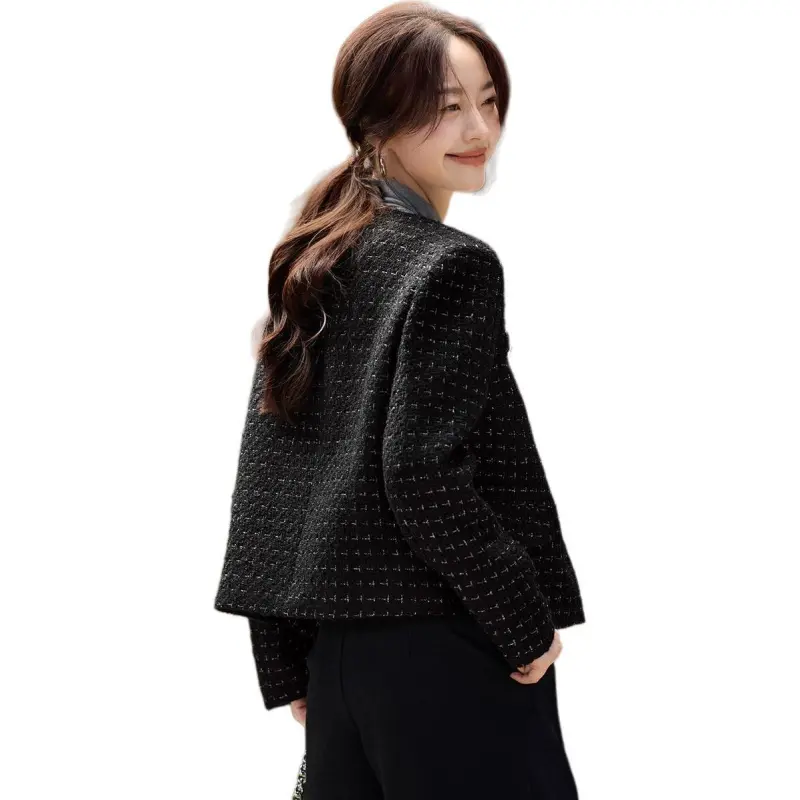 Mo Han Yi Mei Jackets & Coats Women's Black-1