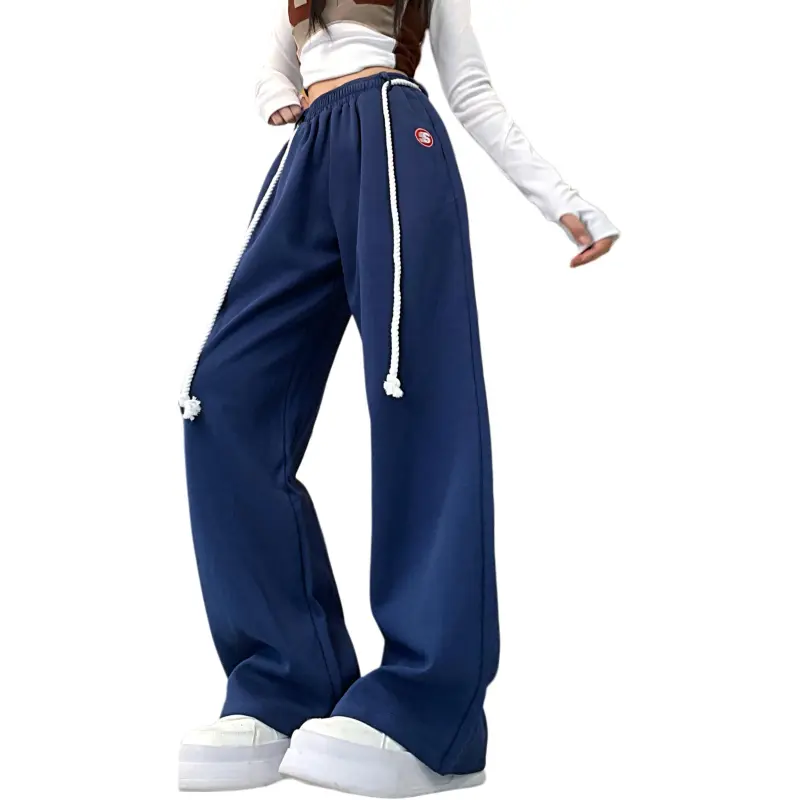 GOSO Casual Pants Women's Navy Blue-3