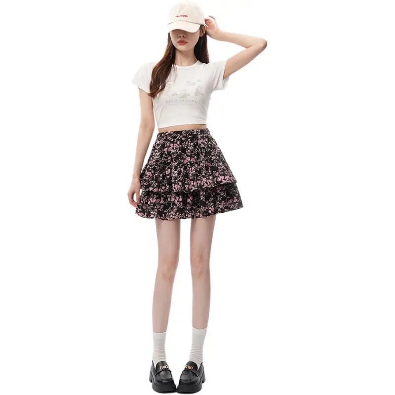 Mu Xiao Xin Casual Short Skirts Women's-3
