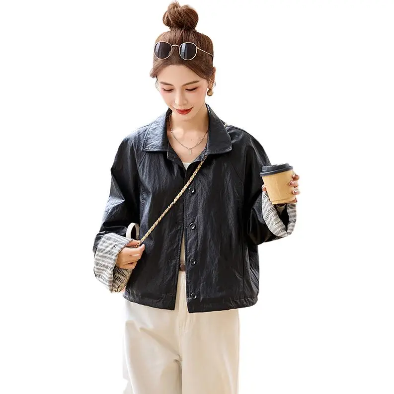 La Chapelle Leather Jacket Women's Black-2