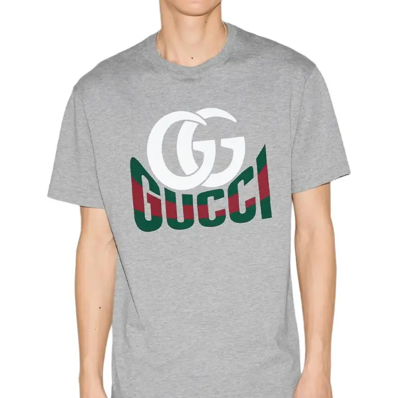 GUCCI Logo Printed Crewneck T Shirt-1