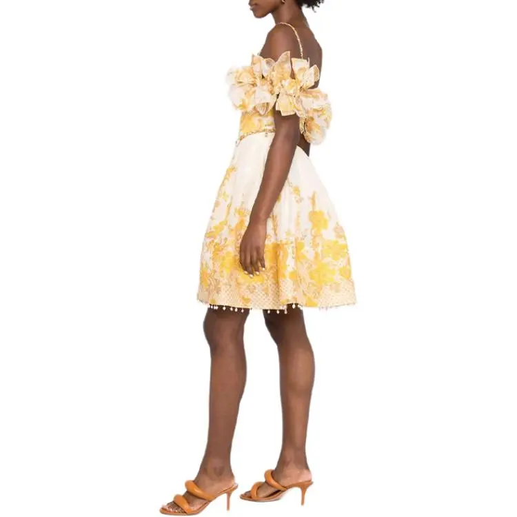 Zimmermann SS22 Dress Women's Yellow-3