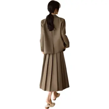 Mo Han Yi Mei Skirt Set Women's Coffee