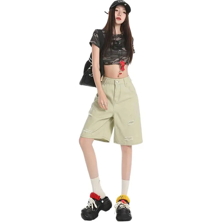 Ordifen Denim Shorts Women's-9