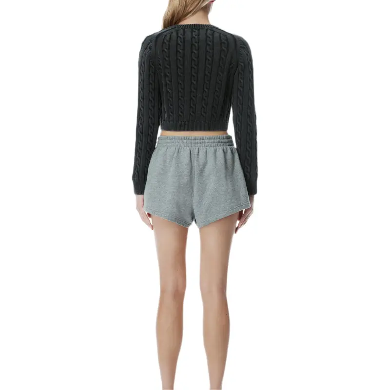 Alexander Wang Graphic Running Shorts Grey-2