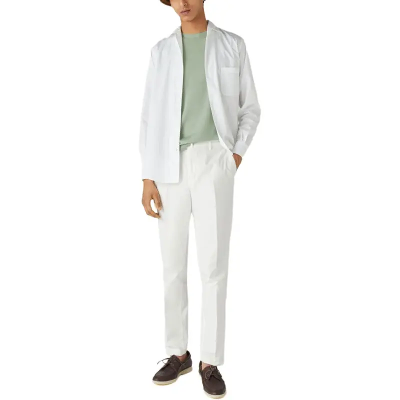 Loro Piana Pantaflat FW24 Casual Pants Men's White-2