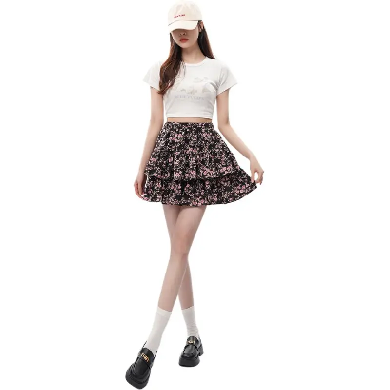 Mu Xiao Xin Casual Short Skirts Women's-4