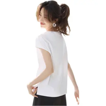 Mo Han Yi Mei Sleeveless T Shirt Women's Ivory White
