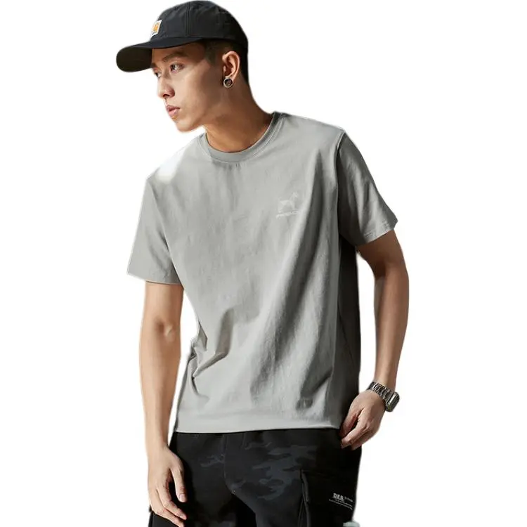 Tonlion T Shirts Men Space Gray-3