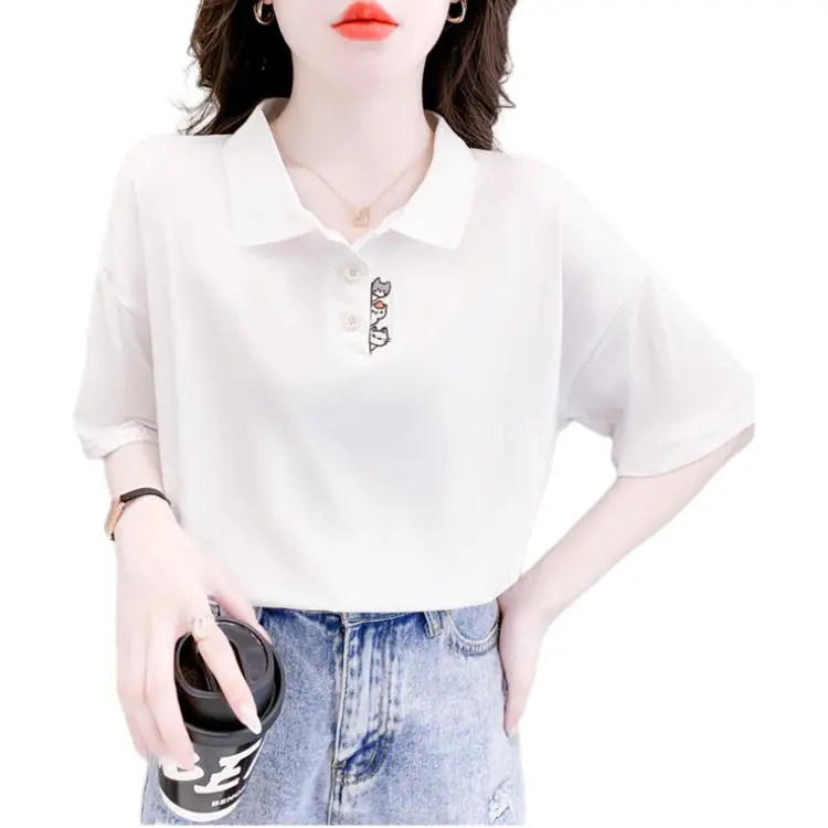 Mu Xiao Xin T Shirt Women's White-6