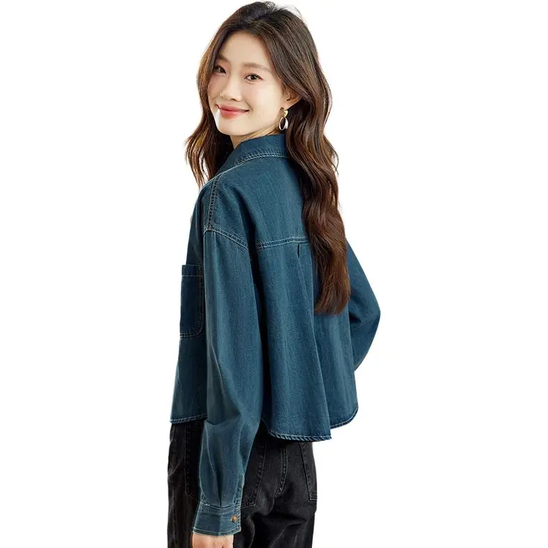 La Chapelle Shirt Women's Denim Blue-2