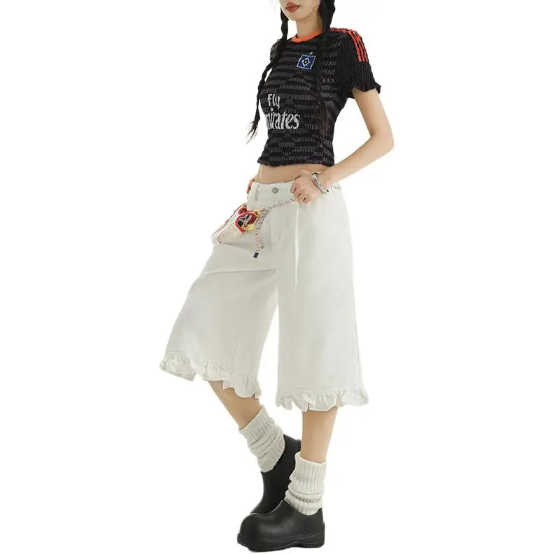 Kazakhstan Jeans Women's White, Blue-3