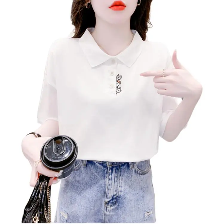 Mu Xiao Xin T Shirt Women's White-5