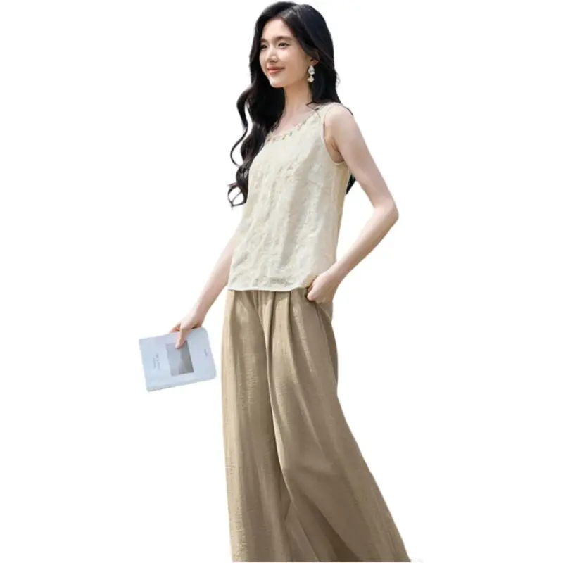 XWI Casual Suits Women's Raw White & Khaki-2