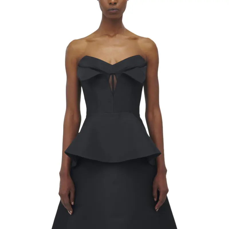 Alexander McQueen Strapless Top Women's Black-1