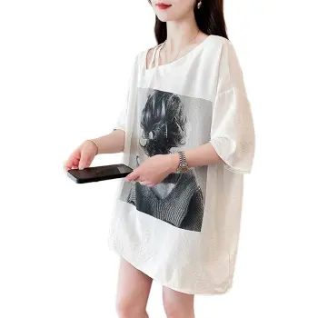 The Temptation Of The Muse Drop Shoulder Sleeve T Shirt Women's