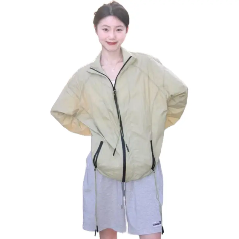 The Temptation Of The Muse Cropped Coat Women's Green-3