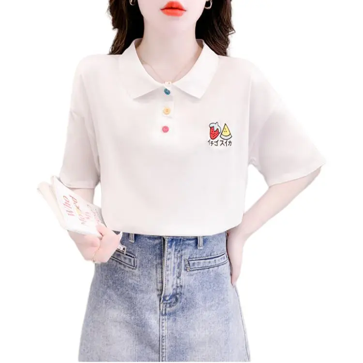 Mu Xiao Xin T Shirt Women's White-1