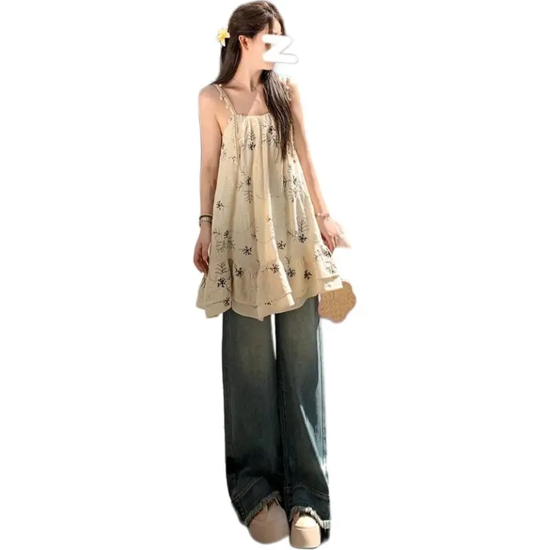 GOSO Slip Dresses Women's Beige-1