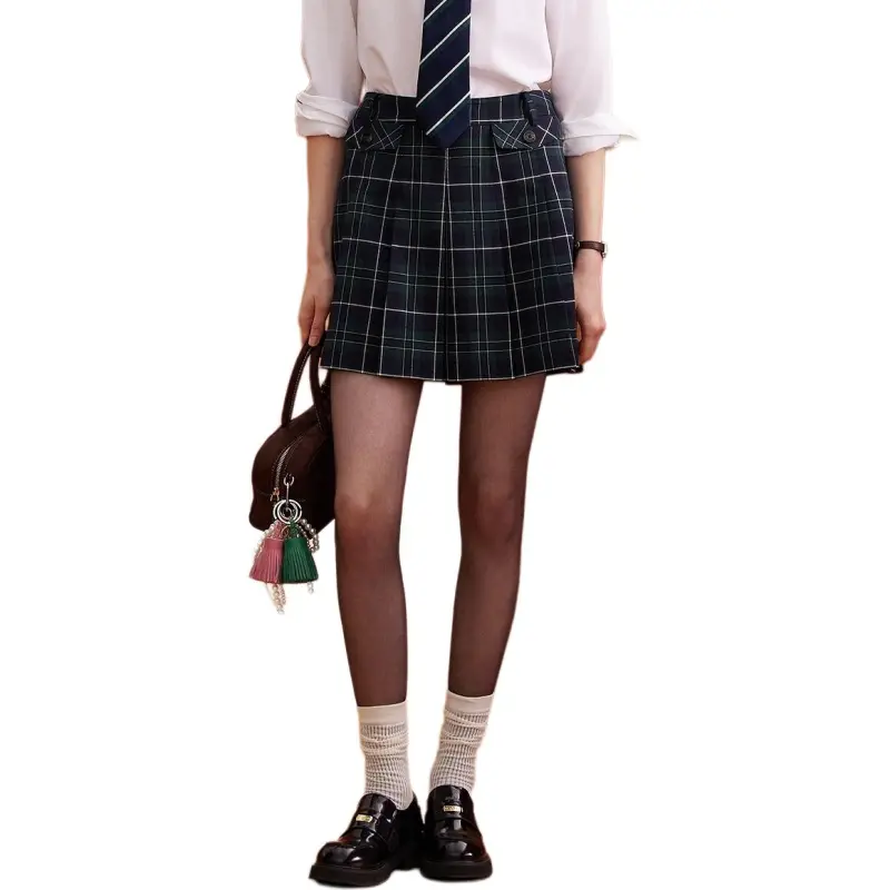 Teenie Weenie Casual Short Skirts Women's Green-2