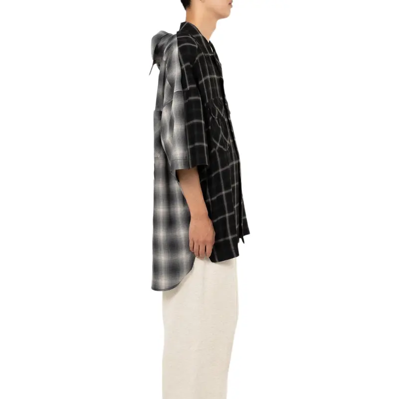 Maison Mihara Yasuhiro Double Layered Check Shirt-6
