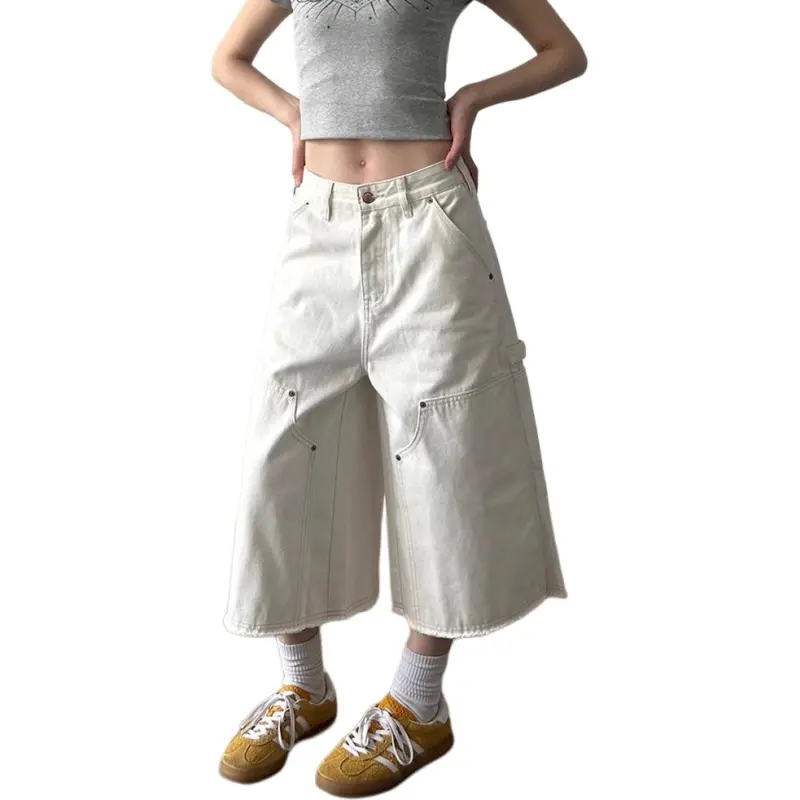 CORNILOT Casual Shorts Unisex White-2