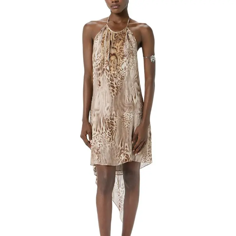 Blumarine Sleeveless Dress Women's Brown-3