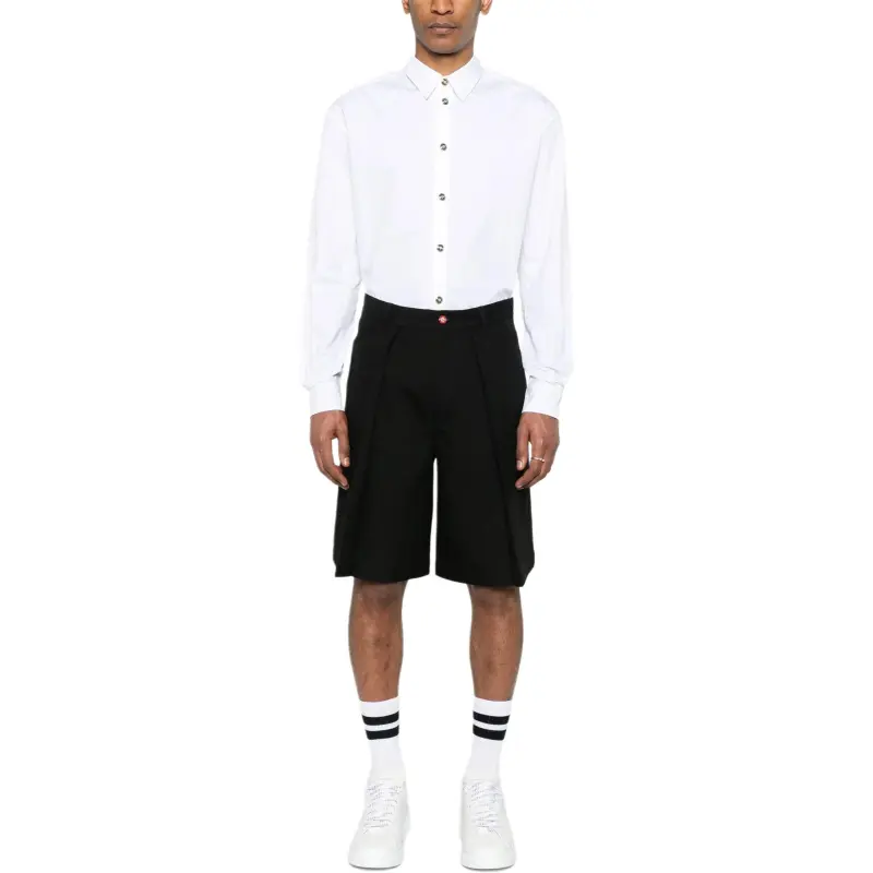 CASABLANCA Chicano Pleated Shorts-1