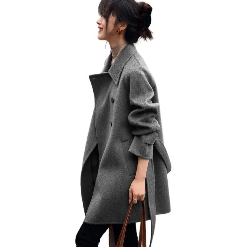 Mo Han Yi Mei Coat Women's Classic Gray-1