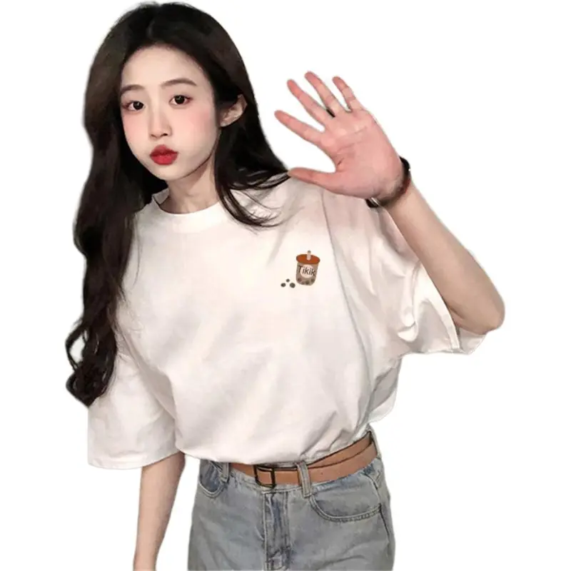 Fele.d T Shirts Women's White-1