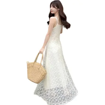 FLIM Slip Dresses Women's Creamy Apricot