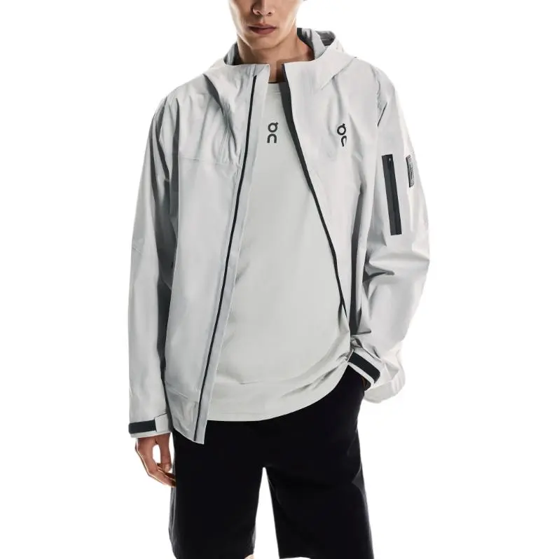 On Trek Jackets Men Silver-2