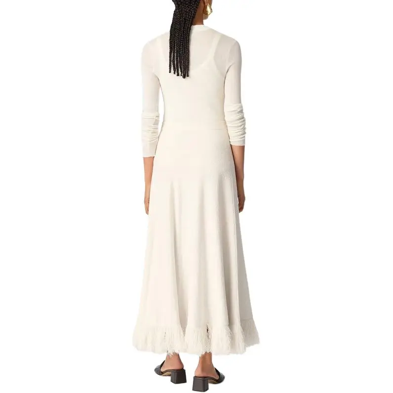 Bottega Veneta SS25 Long Sleeved Dress Women's White-1