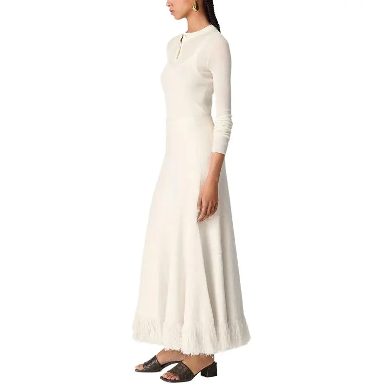 Bottega Veneta SS25 Long Sleeved Dress Women's White-2