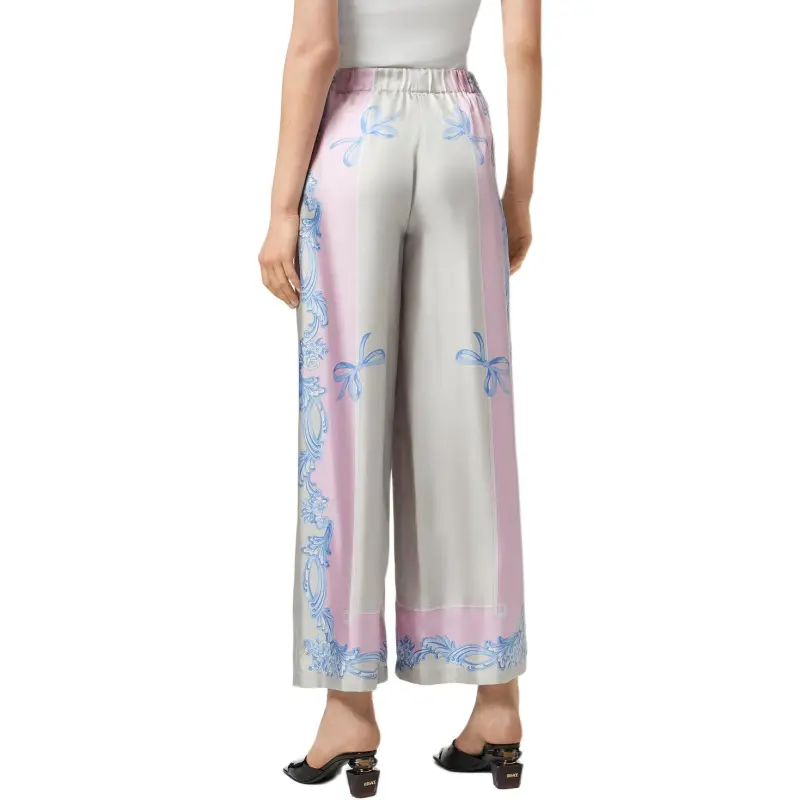 VERSACE Pattern Printed Wide Leg Trousers-2