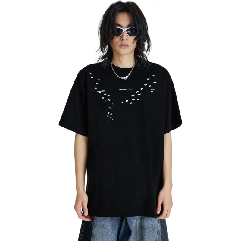 RUIZENLUO T Shirts Unisex Black-2