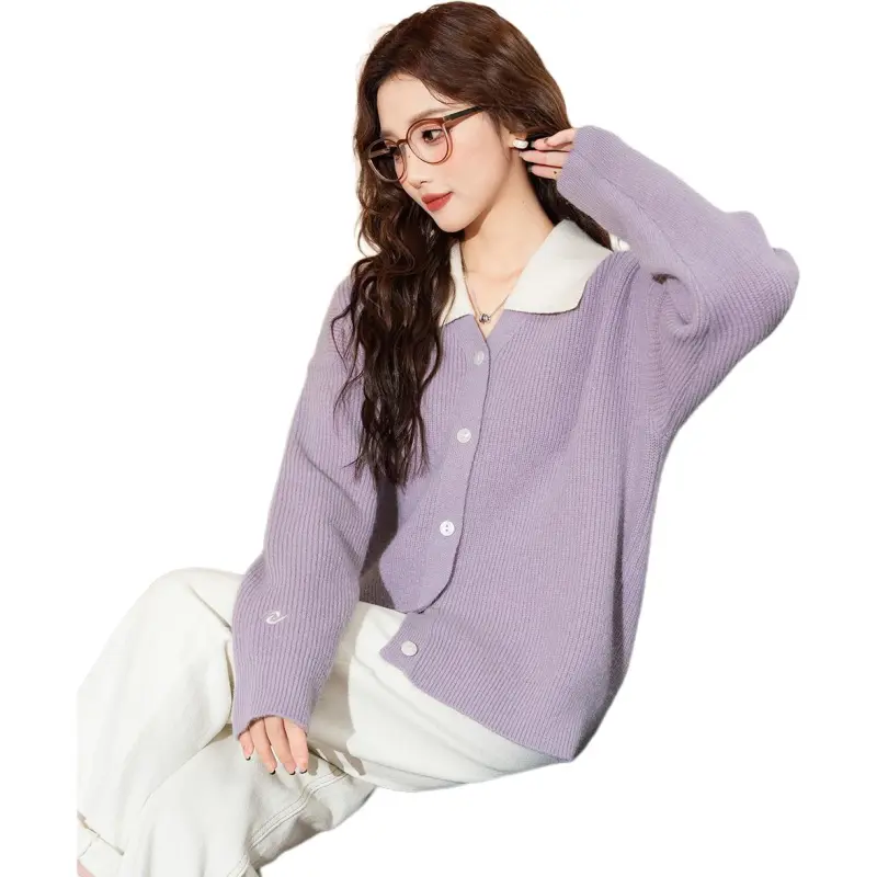 Tonlion Sweater Women's Dusty Purple-3