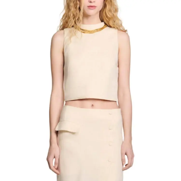 Sandro Linen cotton Top-1