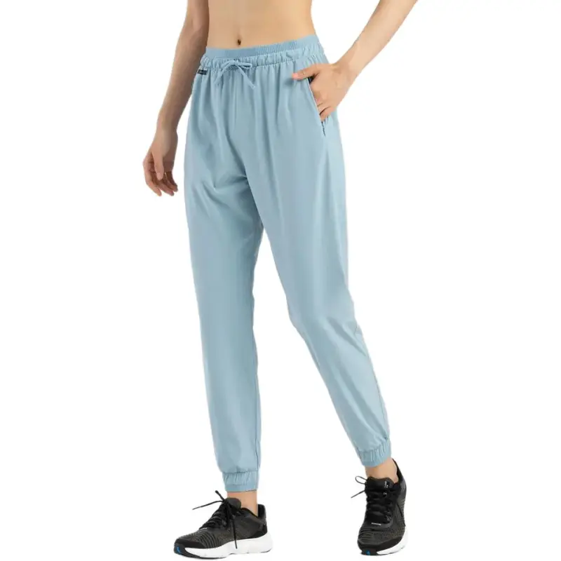 DECATHLON Sports Pants Women's Washed Denim Blue-2