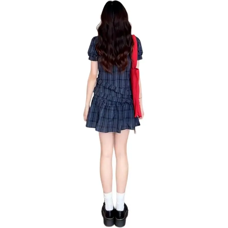 ABCMININ Short Sleeved Dress Women's-1