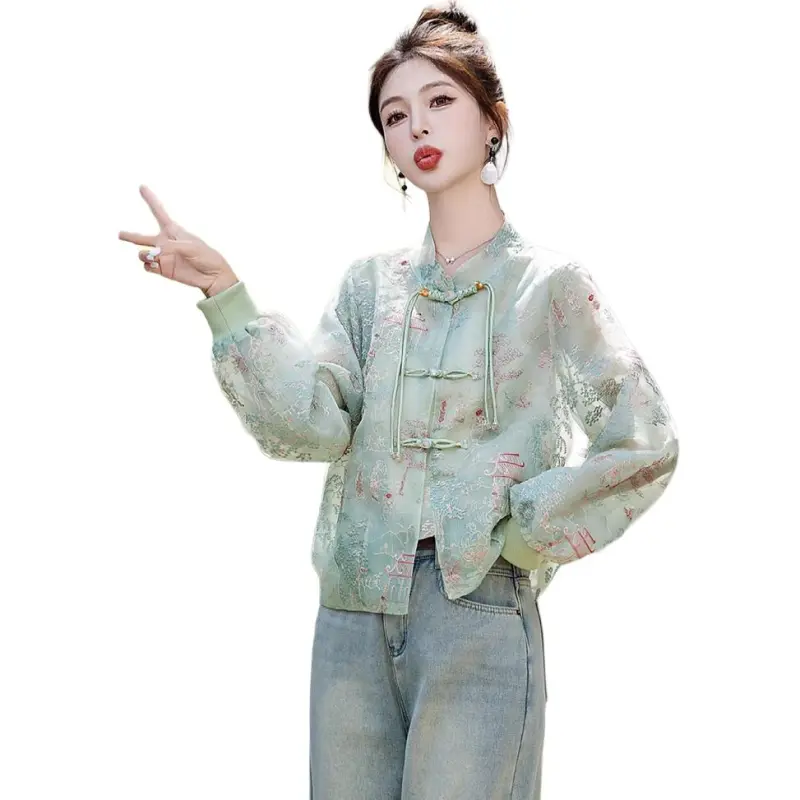 Mu Xiao Xin Cropped Coat Women's-1