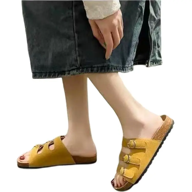 ALPLUME Slippers Khaki, Lemon, Apricot-2