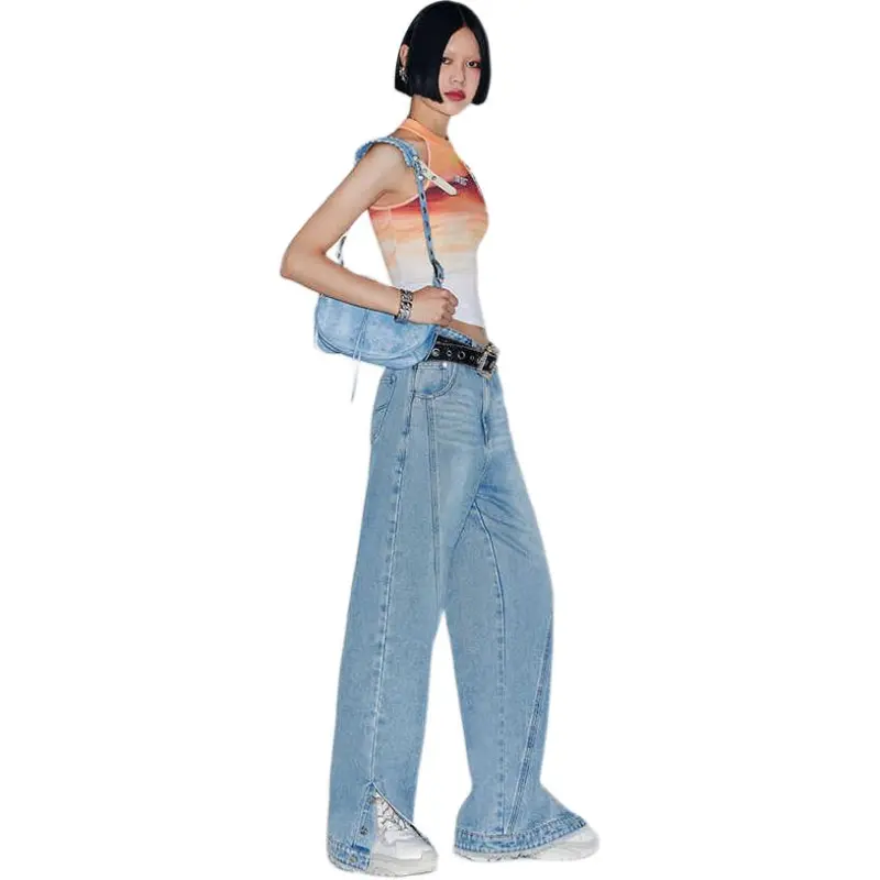 GIMING Jeans Women's Blue-5