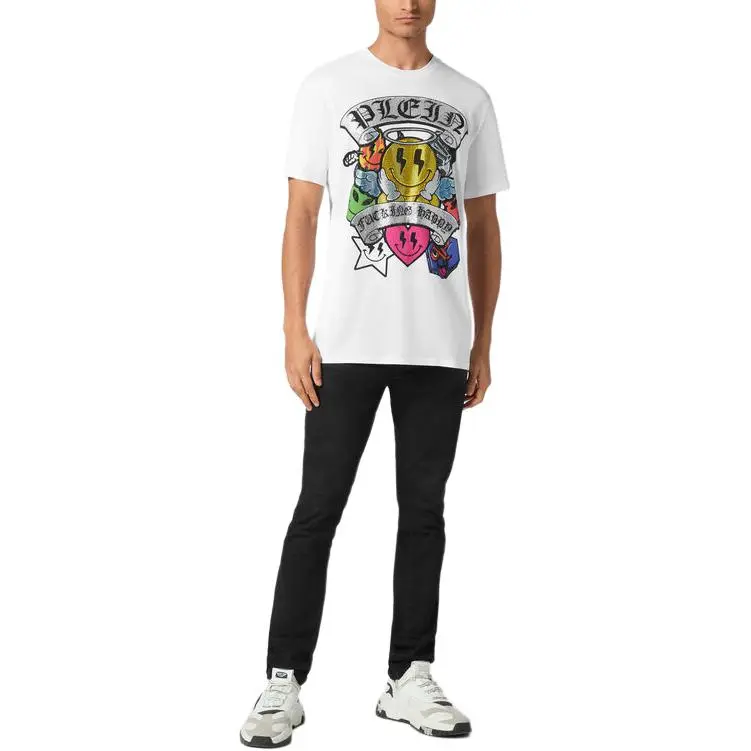PHILIPP PLEIN Strass Smile T shirt-1