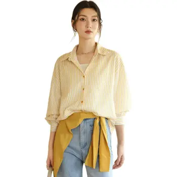 La Chapelle Shirt Women's Yellow Stripes